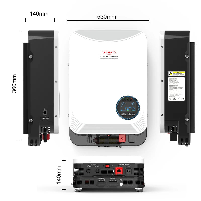 Hybrid Inverter Solar Inverter  MPPT Solar Charge AC Charge 24v 48v DC to AC power
